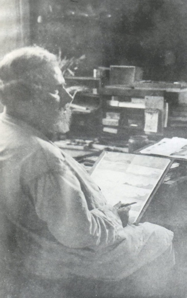 36) М. А. Волошин в летнем кабинете. Коктебель. 1931. Фото А. А. Темерина.jpg